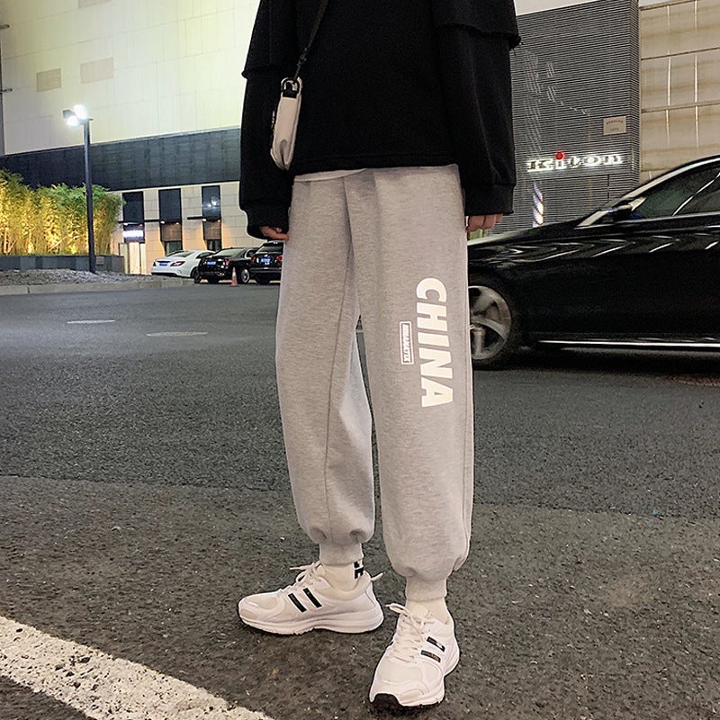 2025 Fashionable Personalized Handsome Men'S Ankle Pants Youth Korean Popular Loose Hong Kong Style Sports Pants - Image 5